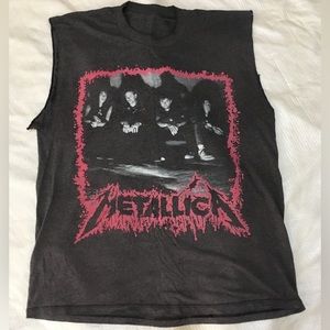 Vintage Metallica T Shirt Thrash Metal 1990 Tour